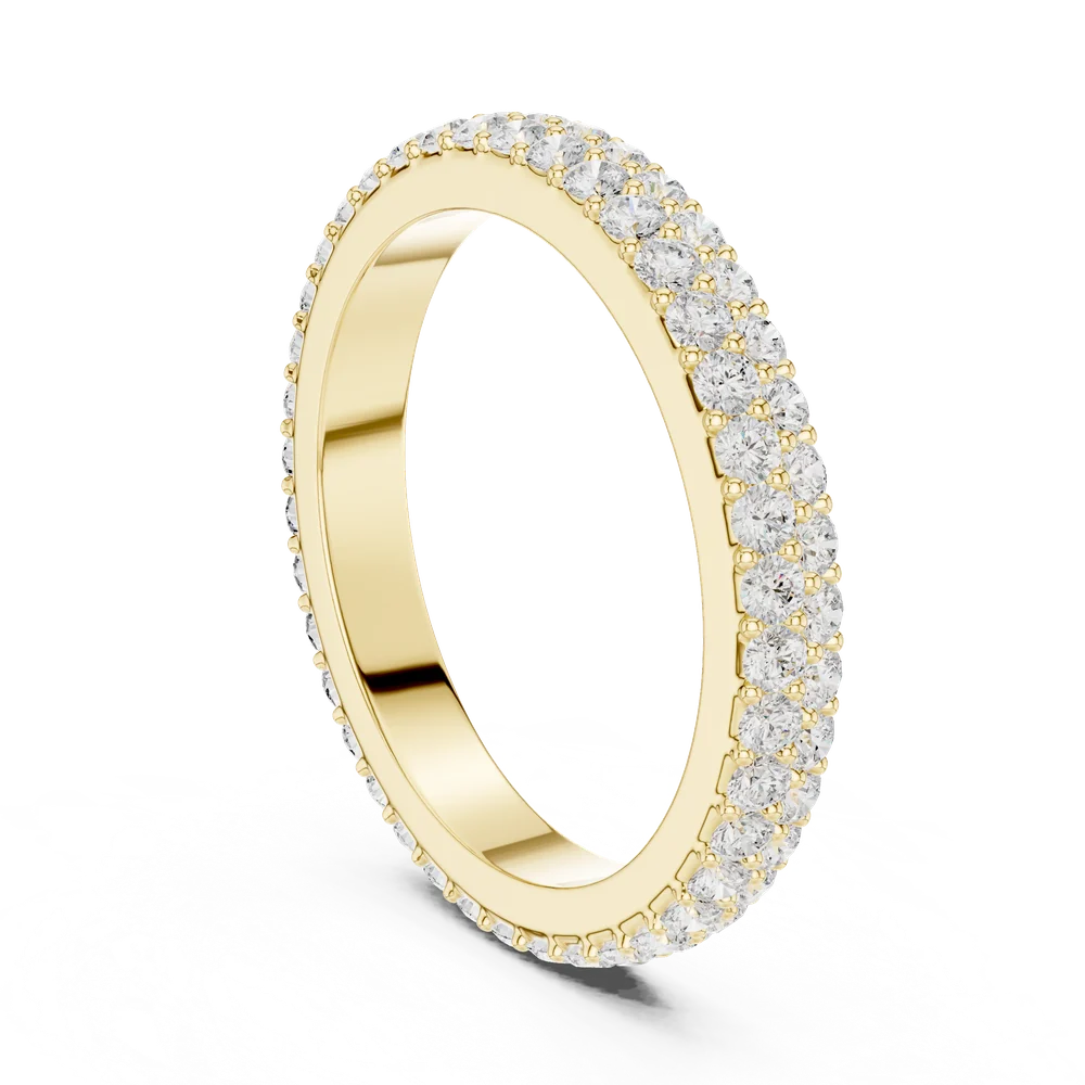Double Row Micro Pavé Eternity Band, view 4 of 6