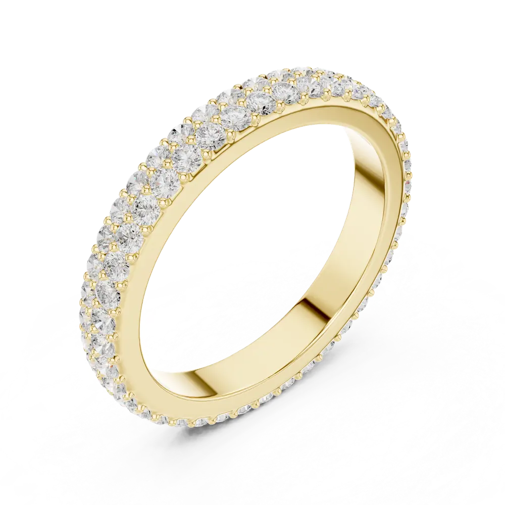 Double Row Micro Pavé Eternity Band, view 5 of 6