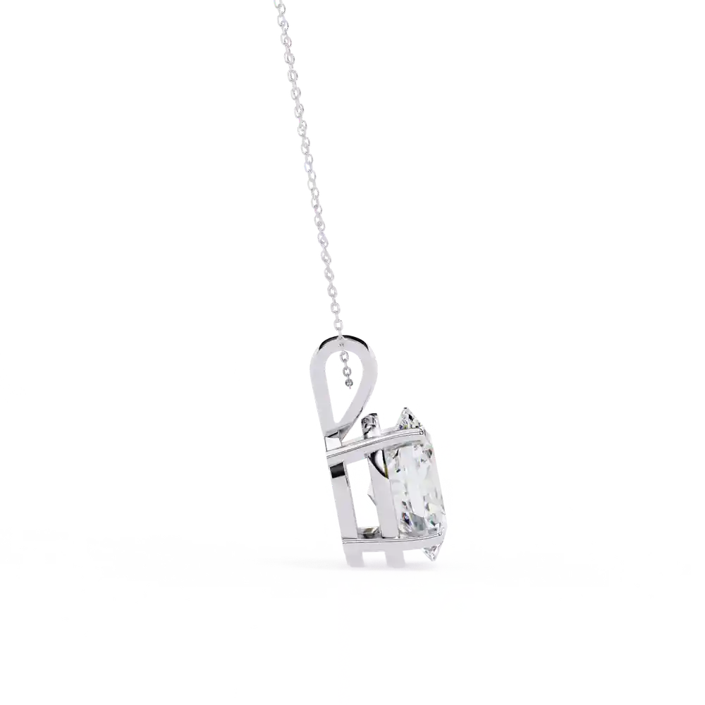 Simple Solitaire Lab Grown Diamond Pendant, view 16 of 16