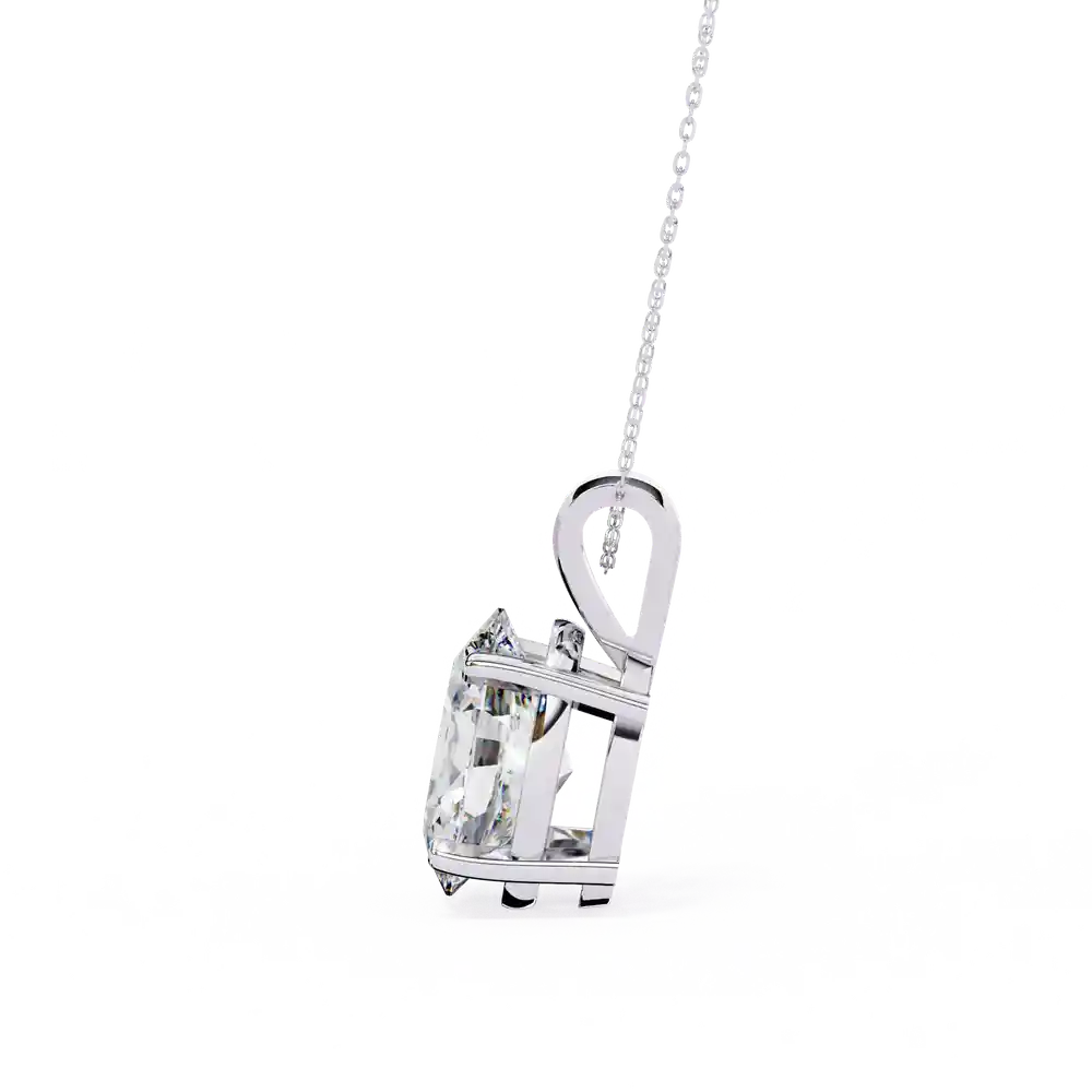 Simple Solitaire Lab Grown Diamond Pendant, view 6 of 16