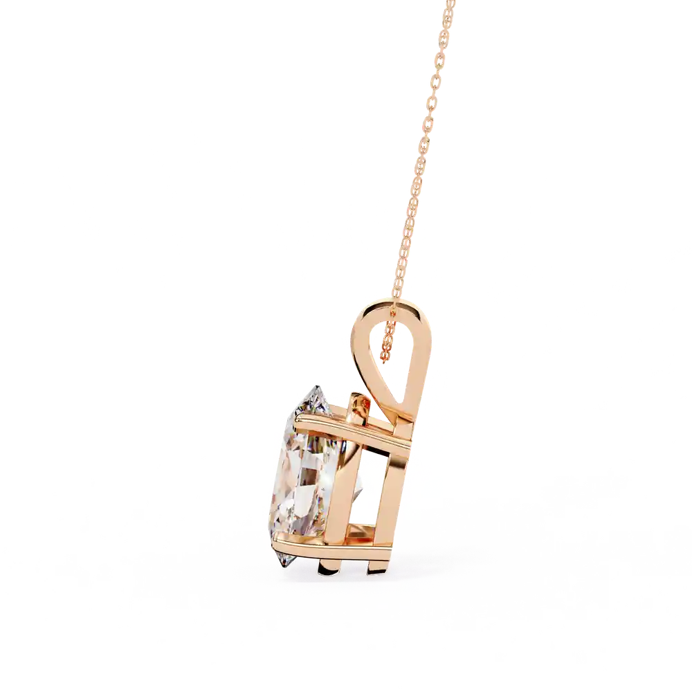 Simple Solitaire Lab Grown Diamond Pendant, view 7 of 16
